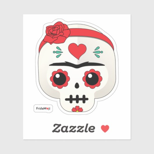 Frida Kahlo | FridaMoji - Sugar Skull Sticker (Vel)