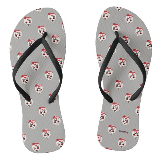 Frida Kahlo | FridaMoji - Sugar Skull Teenslippers (Voetbed)