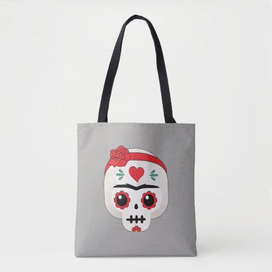 Frida Kahlo | FridaMoji - Sugar Skull Tote Bag (Voorkant)
