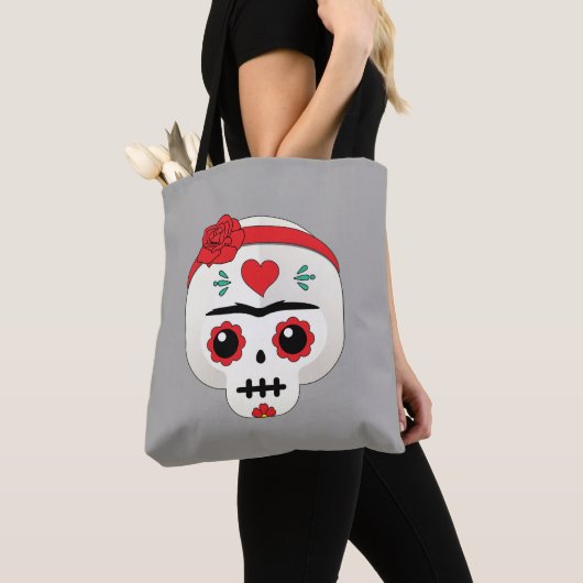 Frida Kahlo | FridaMoji - Sugar Skull Tote Bag (Dichtbij)