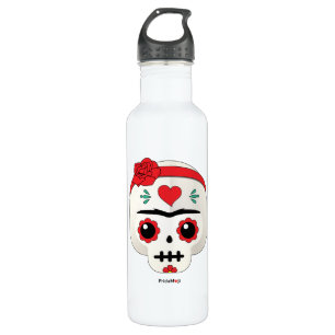 Frida Kahlo   FridaMoji - Sugar Skull Waterfles