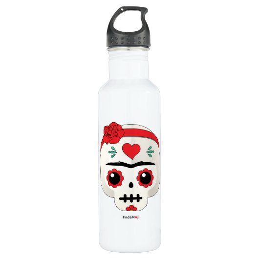 Frida Kahlo | FridaMoji - Sugar Skull Waterfles (Voorkant)