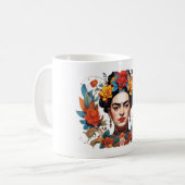 Frida Kahlo gedrukt Koffiemok (Voorkant links)