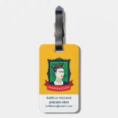 Frida Kahlo | Geïnspiración Bagagelabel (Achterkant verticaal)