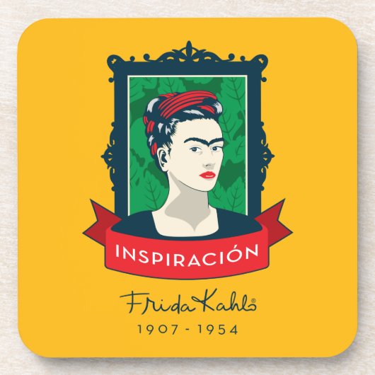 Frida Kahlo | Geïnspiración Bier Onderzetter (Voorkant)