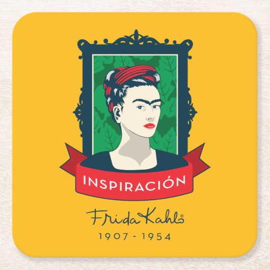 Frida Kahlo | Geïnspiración Kartonnen Onderzetters (Voorkant)
