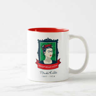 Frida Kahlo Geïnspiración Tweekleurige Koffiemok