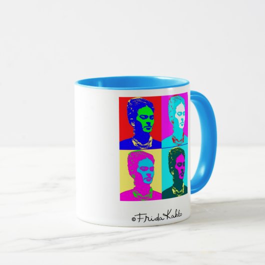 Frida Kahlo geïnspireerd portret Mok (Voorkant rechts)