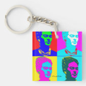Frida Kahlo geïnspireerd portret Sleutelhanger (Voorkant)