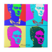 Frida Kahlo geïnspireerd portret Tegeltje (Voorkant)