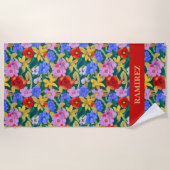 Frida Kahlo geïnspireerde strandlaken (Voorkant)