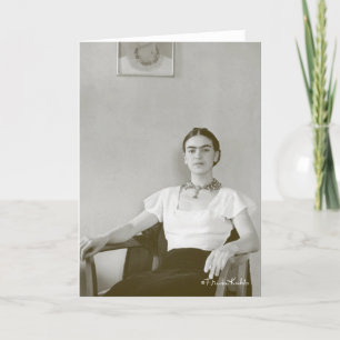 Frida Kahlo Gezet met het Schilderen Frida Kaart
