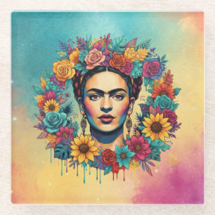 Frida Kahlo Glazen Onderzetter
