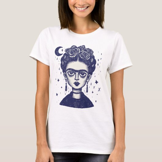 Frida Kahlo Gothic T-shirt (Voorkant)