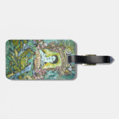 Frida Kahlo Graffiti Bagagelabel (Achterkant horizontaal)