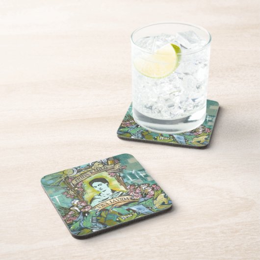 Frida Kahlo Graffiti Bier Onderzetter (Rechterzijde)