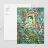Frida Kahlo Graffiti Briefkaart (Voorkant / Achterkant)