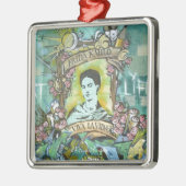 Frida Kahlo Graffiti Metalen Ornament (Links)