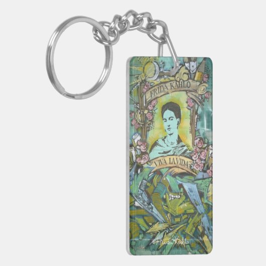 Frida Kahlo Graffiti Sleutelhanger (Voorkant Links)