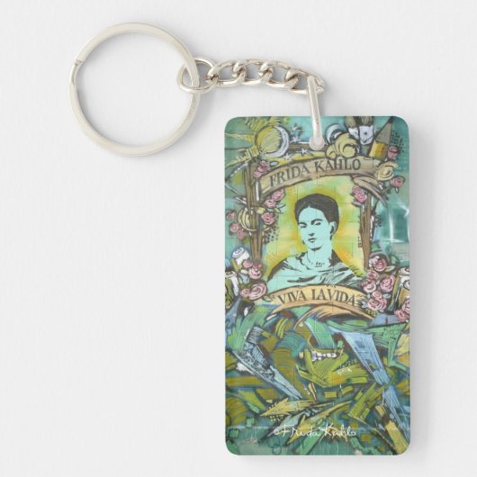 Frida Kahlo Graffiti Sleutelhanger (Voorkant)