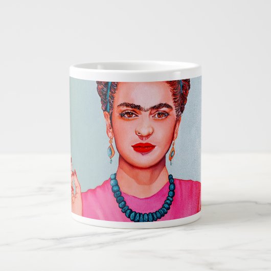FRIDA KAHLO GROTE KOFFIEKOP (Voorkant)