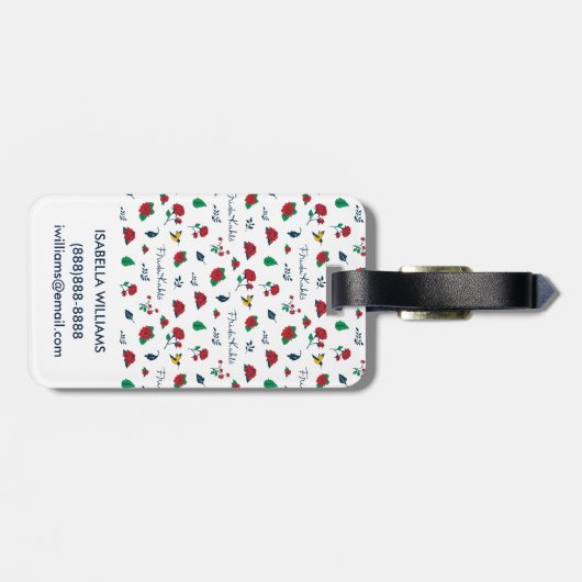 Frida Kahlo | Hart van Mexico Bagagelabel (Achterkant horizontaal)