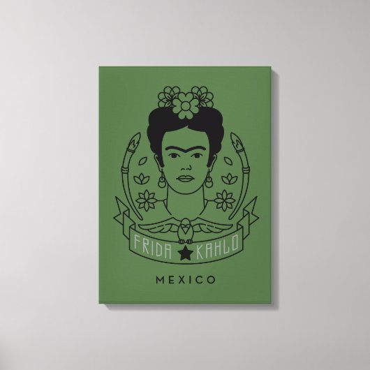 Frida Kahlo | Heroína Canvas Afdruk (Voorkant)