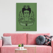 Frida Kahlo | Heroína Canvas Afdruk (Insitu (Woonkamer))