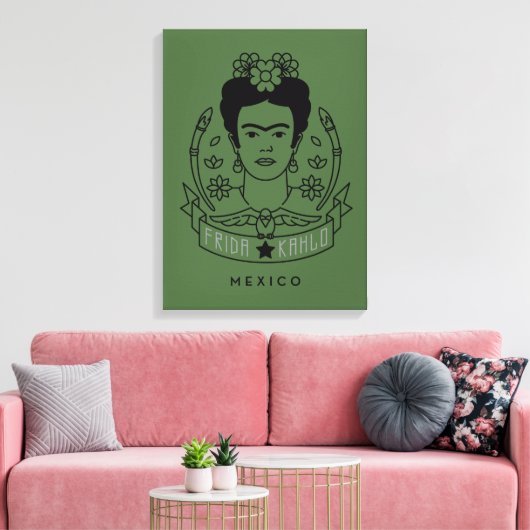 Frida Kahlo | Heroína Canvas Afdruk (Insitu (Woonkamer))