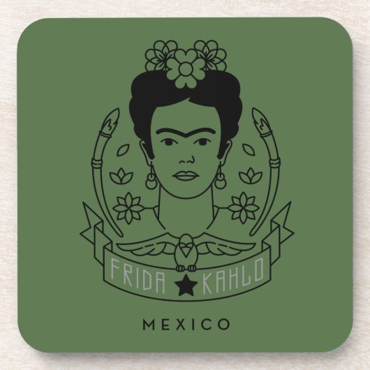 Frida Kahlo | Heroína Drankjes Onderzetter (Voorkant)