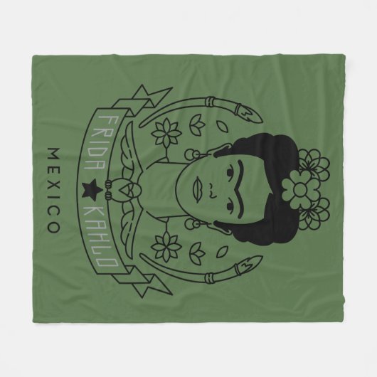 Frida Kahlo | Heroína Fleece Deken (Voorkant (Horizontaal))