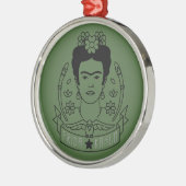 Frida Kahlo | Heroína Metalen Ornament (Links)