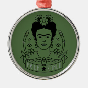 Frida Kahlo   Heroína Metalen Ornament