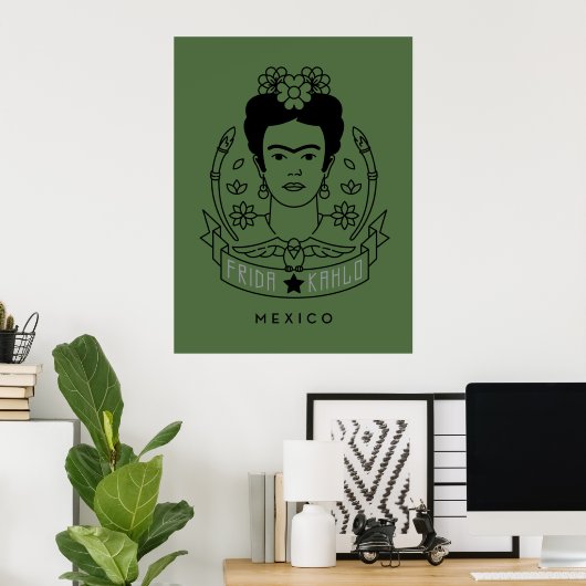 Frida Kahlo | Heroína Poster (Thuiskantoor)