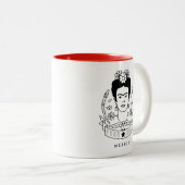 Frida Kahlo | Heroína Tweekleurige Koffiemok (Voorkant rechts)