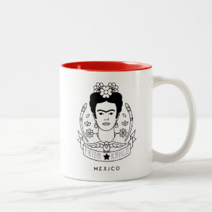 Frida Kahlo Heroína Tweekleurige Koffiemok