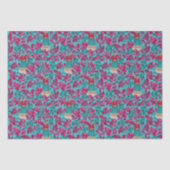 Frida Kahlo in Roze Bougainvillea Tissuepapier (Voorkant)