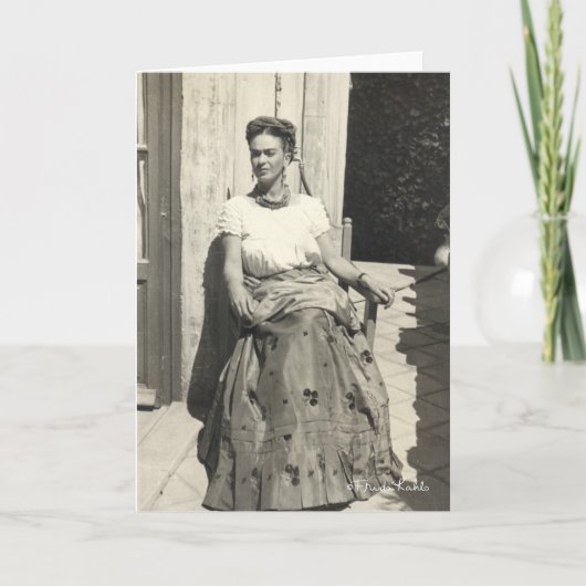 Frida Kahlo in Sun Kaart (Voorkant)