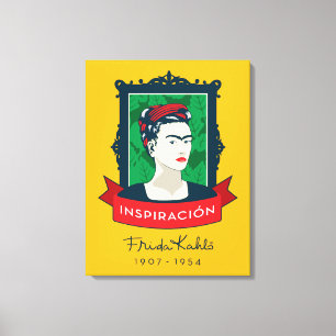 Frida Kahlo   Inspiraci�n Canvas Afdruk