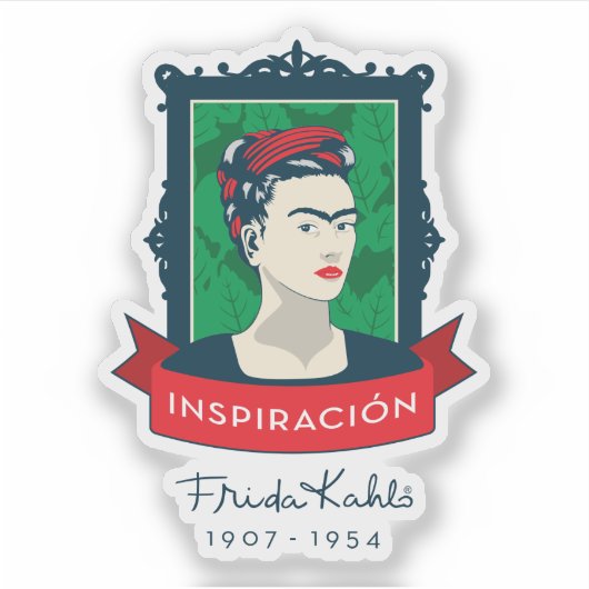 Frida Kahlo | Inspiratie Sticker (Voorkant)