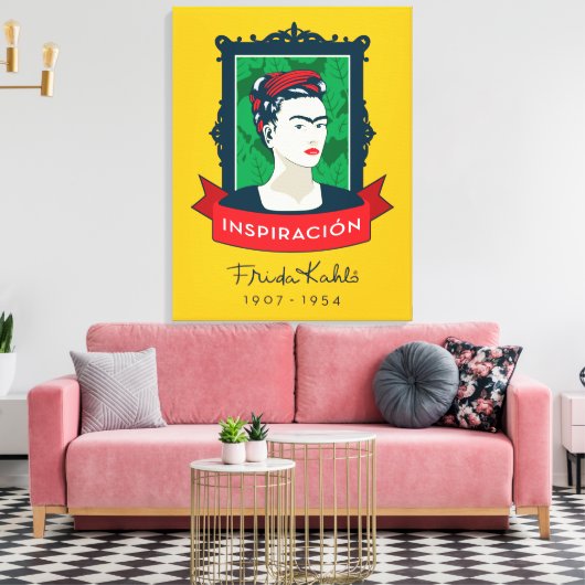 Frida Kahlo | Inspiron � n Canvas Afdruk (Insitu (Woonkamer))