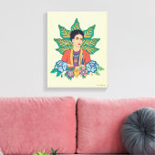 Frida Kahlo Kleurrijke Floral Graphic Canvas Afdruk (Insitu (Woonkamer))