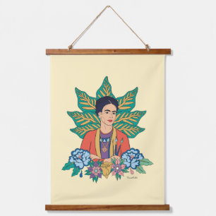 Frida Kahlo Kleurrijke Floral Graphic Hangend Wandkleed