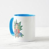 Frida Kahlo Kleurrijke Floral Graphic Mok (Voorkant links)