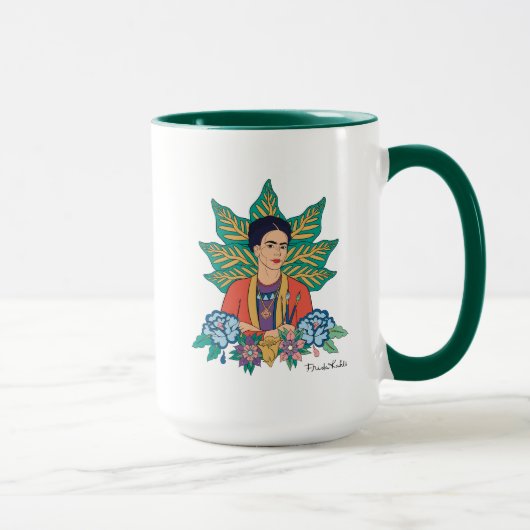 Frida Kahlo Kleurrijke Floral Graphic Mok (Rechts)