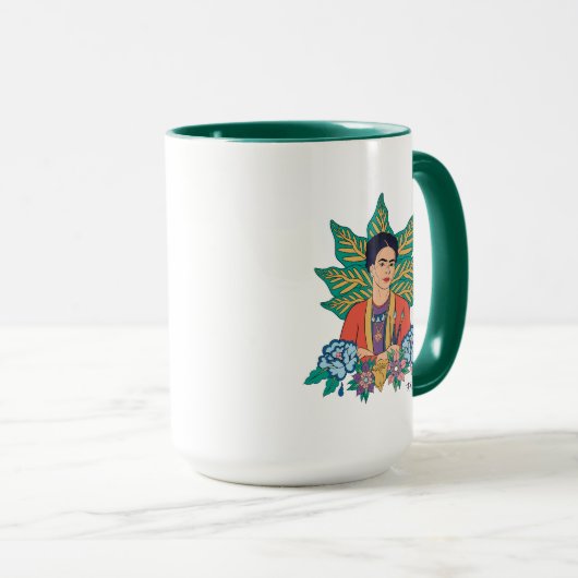 Frida Kahlo Kleurrijke Floral Graphic Mok (Voorkant rechts)