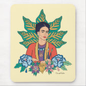 Frida Kahlo Kleurrijke Floral Graphic Muismat (Voorkant)