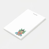 Frida Kahlo Kleurrijke Floral Graphic Post-it® Notes (Schuin)