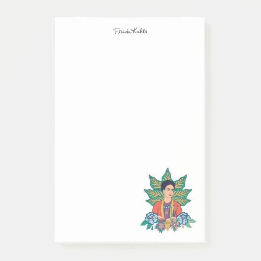 Frida Kahlo Kleurrijke Floral Graphic Post-it® Notes (Voorkant)