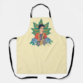 Frida Kahlo Kleurrijke Floral Graphic Schort (Voorkant)